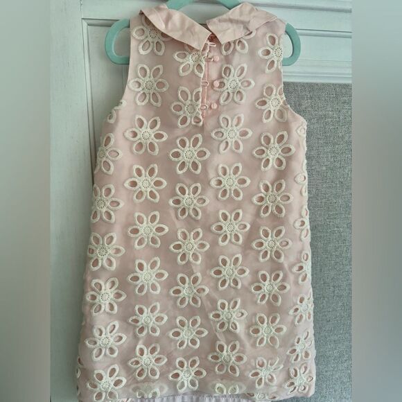 Janie and jack Pink Floral Sleeveless Dress with Bow 100% silk - Picture 3 of 6